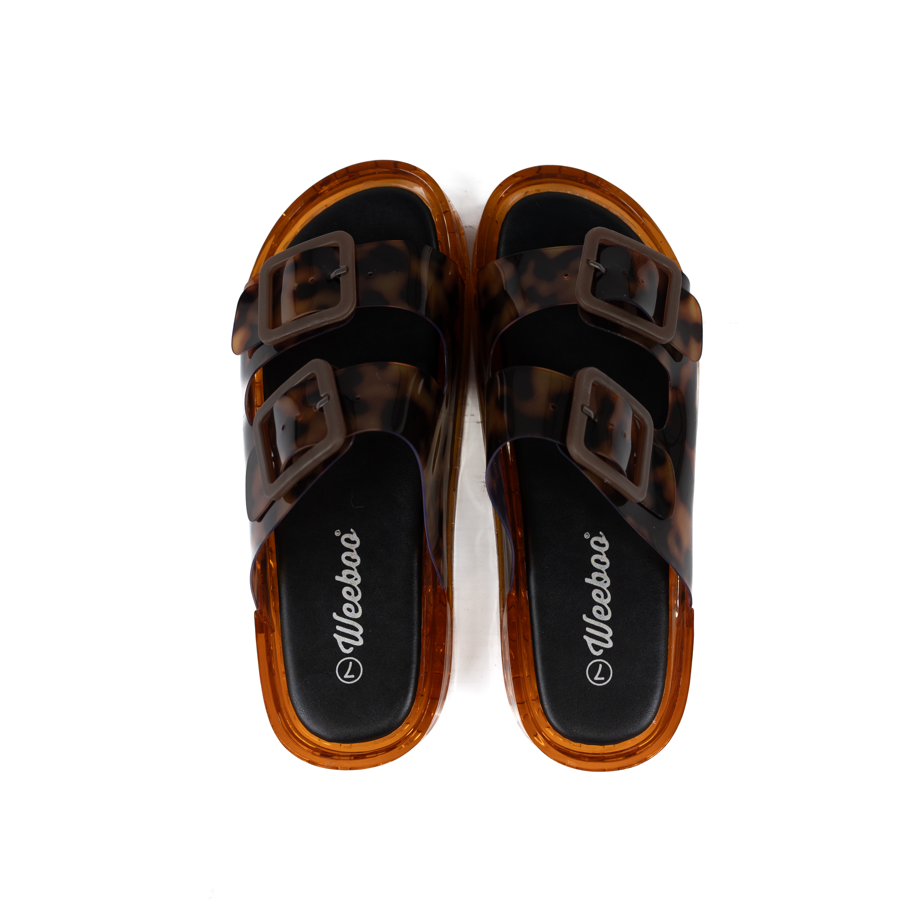 Women's Leopard Jelly Open Toe Sandals