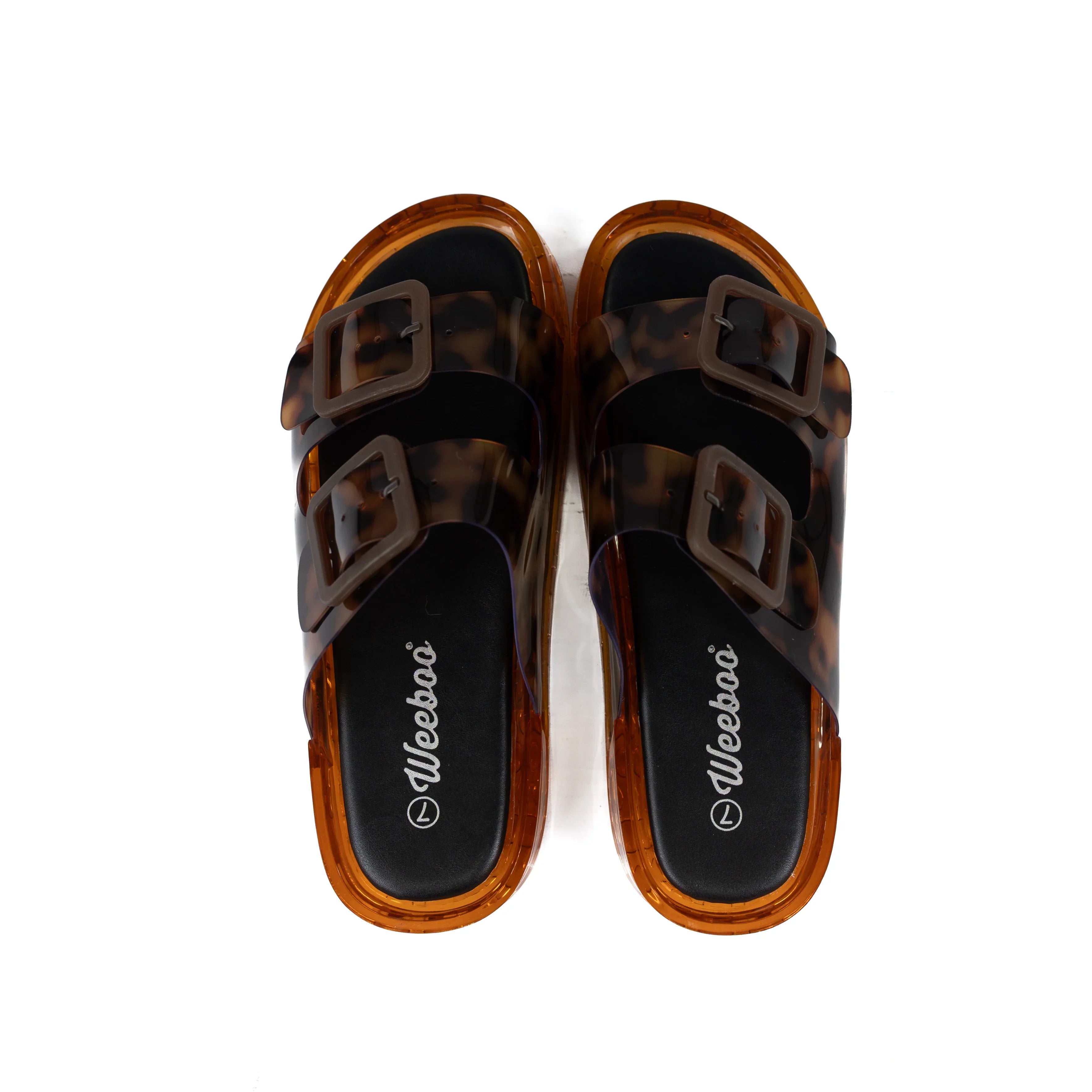 Women's Leopard Jelly Open Toe Sandals