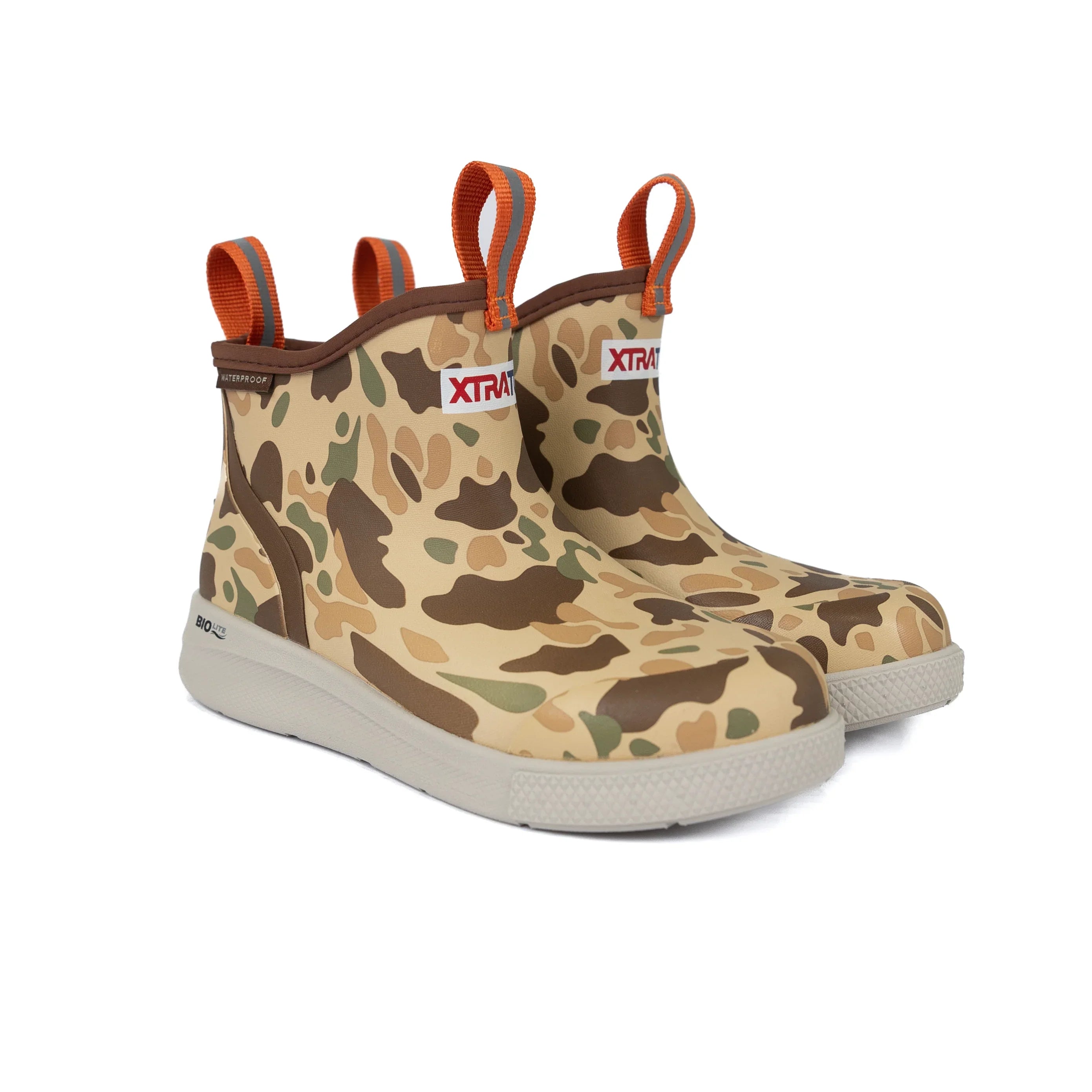 XTRATUF Kid's Duck Camo Ankle Deck Boot Sport XKADSDCM
