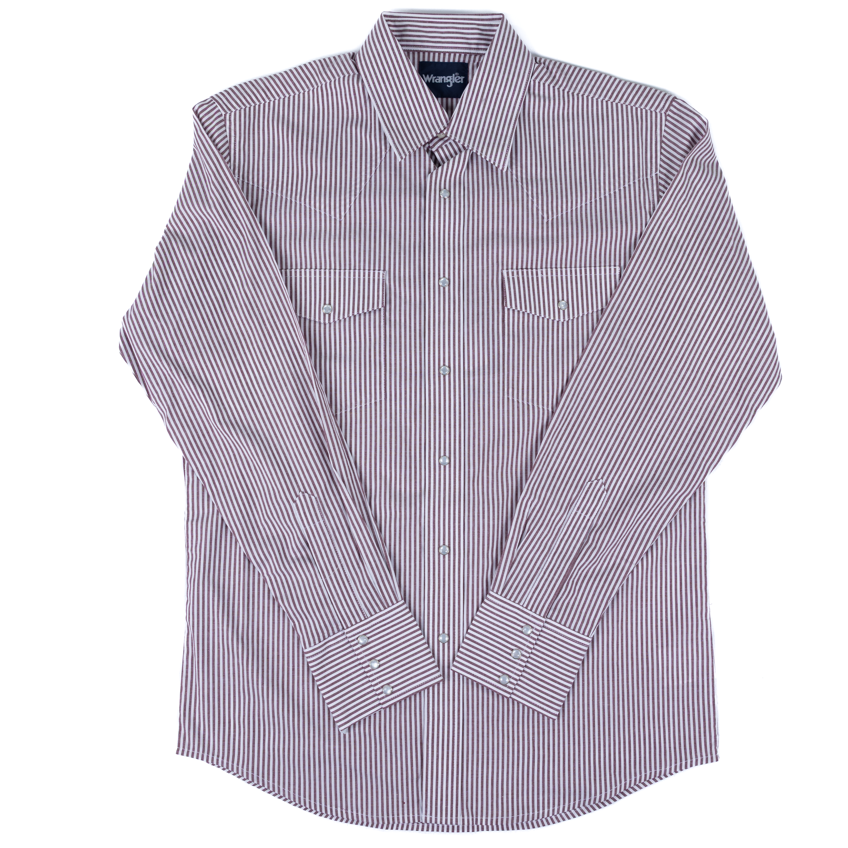 Men's Wrangler Long Sleeve Snap Striped Shirt 112379033