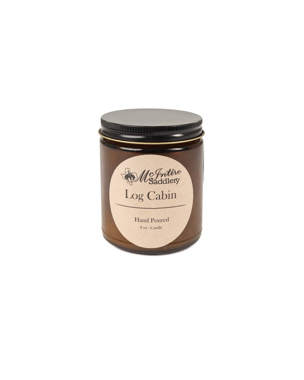 Mcintire Saddlery Log Cabin 8oz Candle