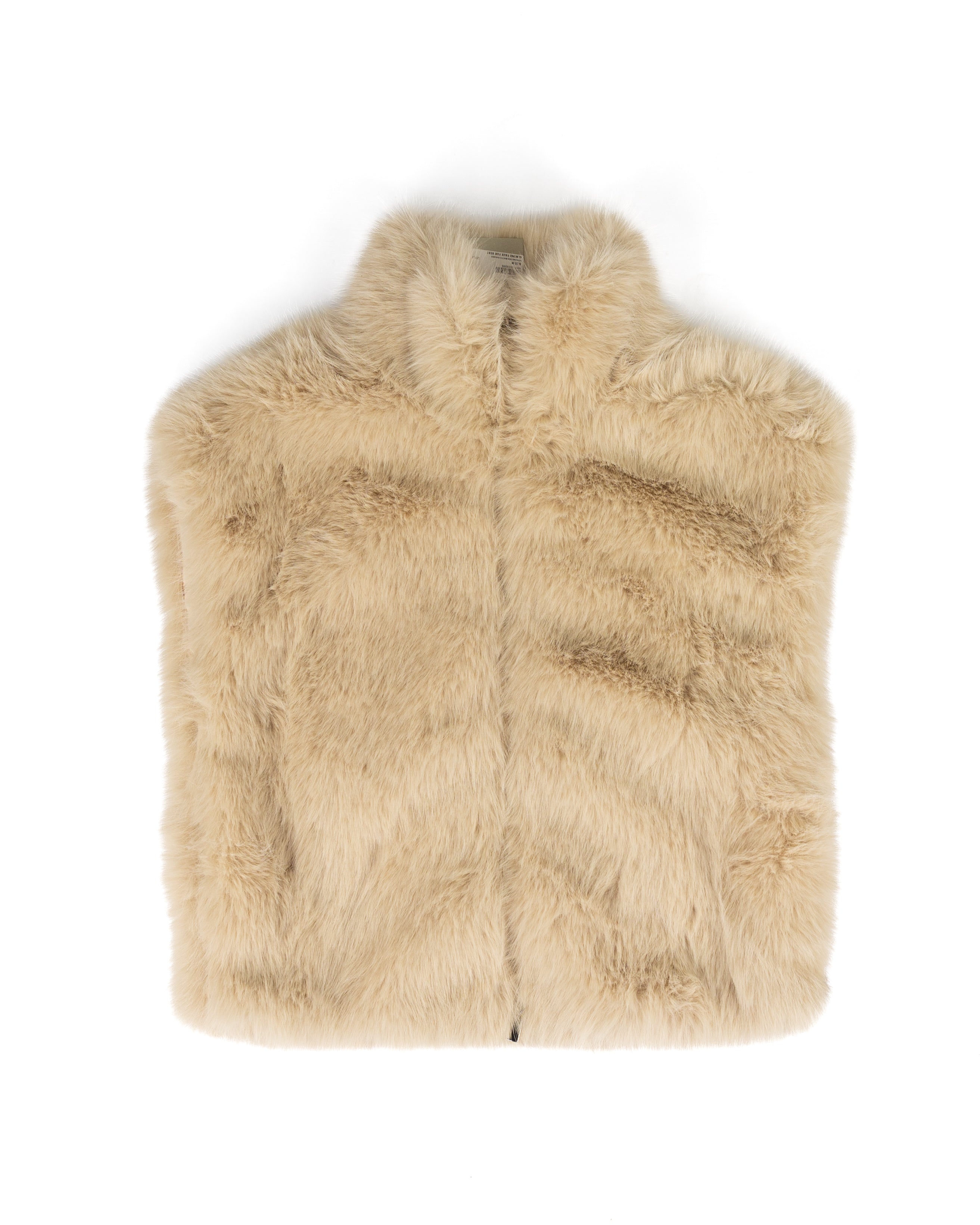 ee:some Women's Almond Faux Fur Vest JK16773