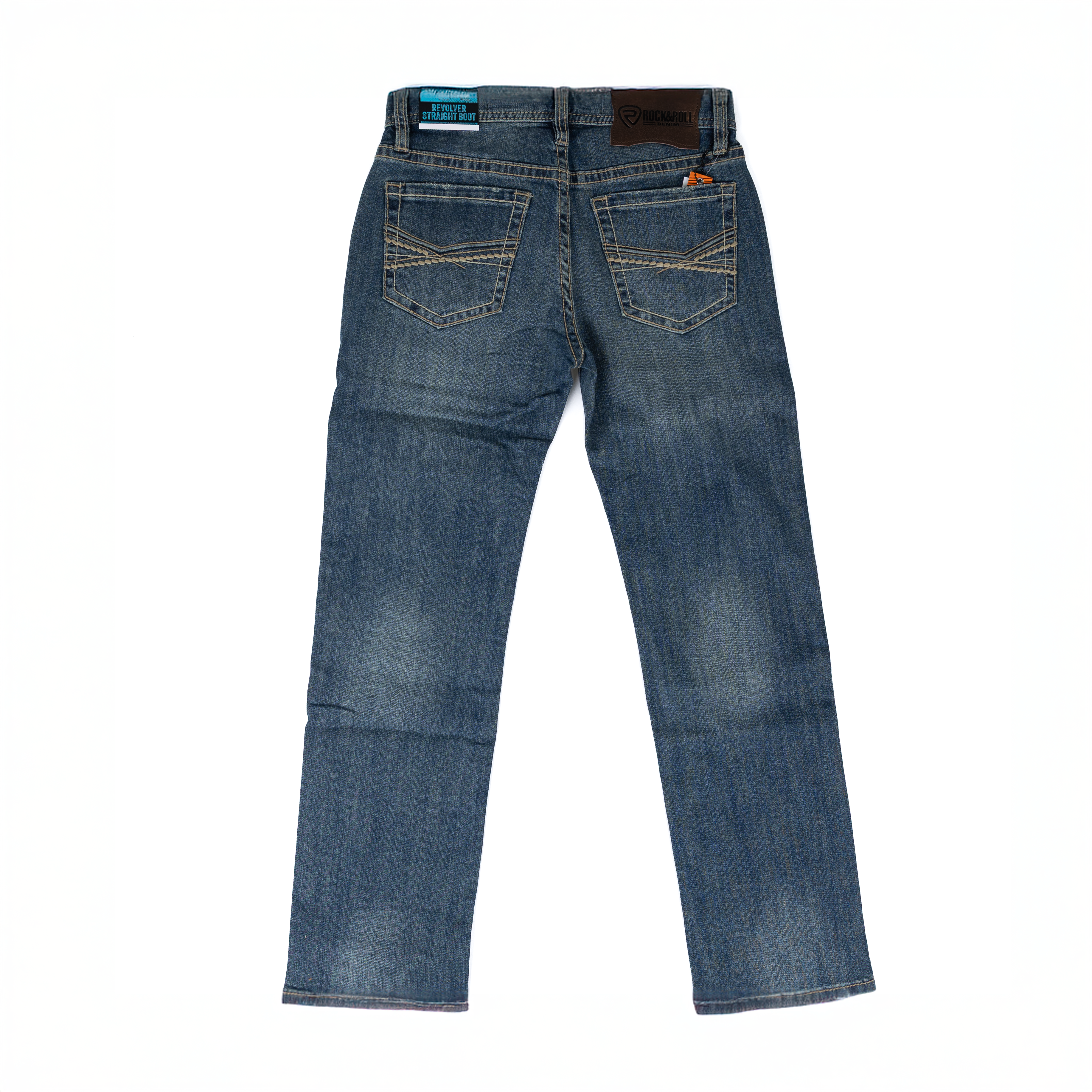 Men's Rock and Roll Denim Revolver Straight Jeans BM1RD08589