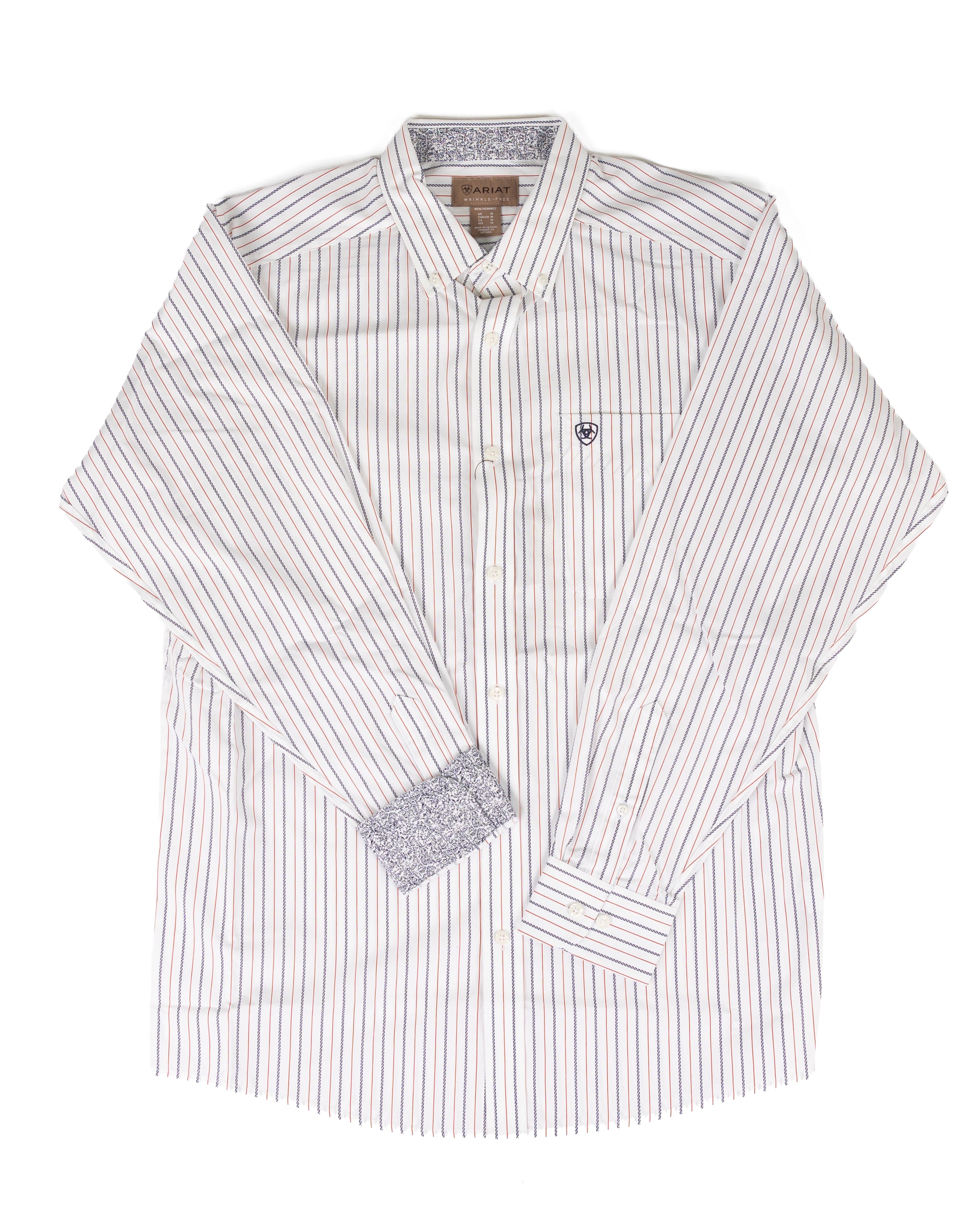 Ariat Men's Long Sleeve Wrinkle Free Whittaker Striped Button Down Shirt 10079411