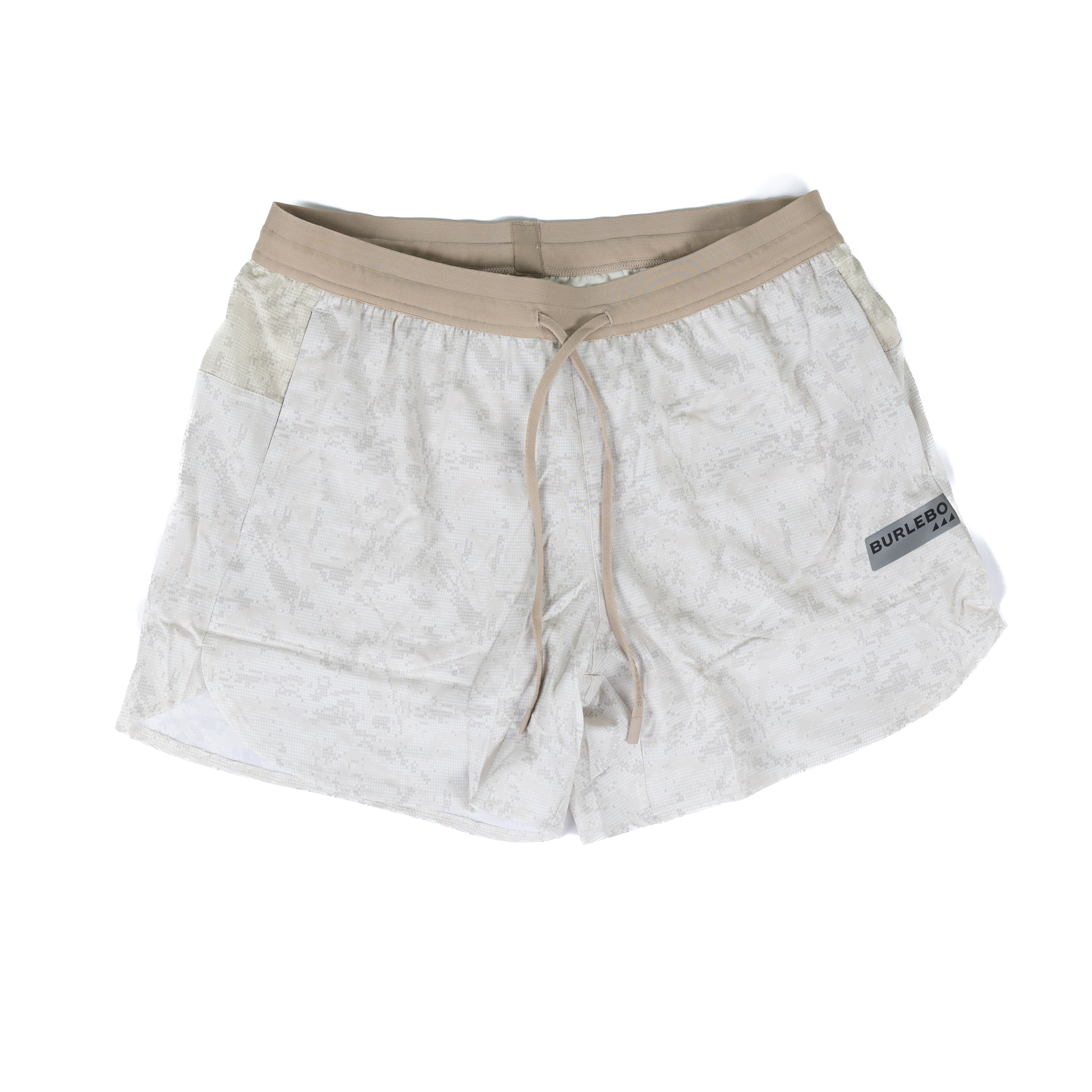 Men's Burlebo Ivory Digi Camo Running Shorts RUNS-DIGI-IVR