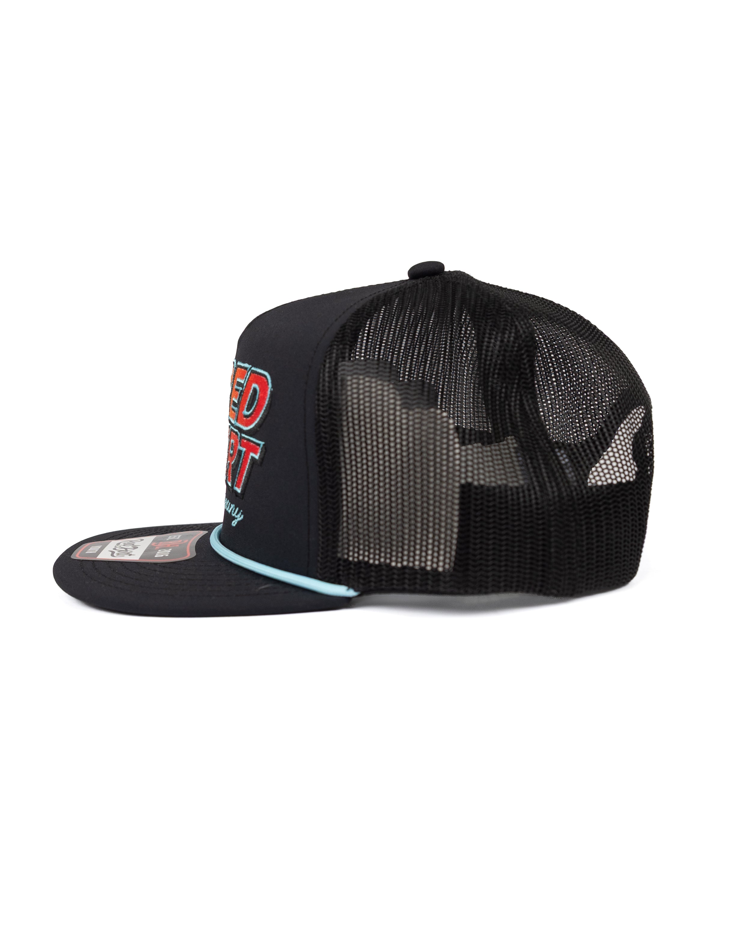 Red Dirt Hat Co Boy's Black Snapback with Multicolor Embroidery RDHCY-68
