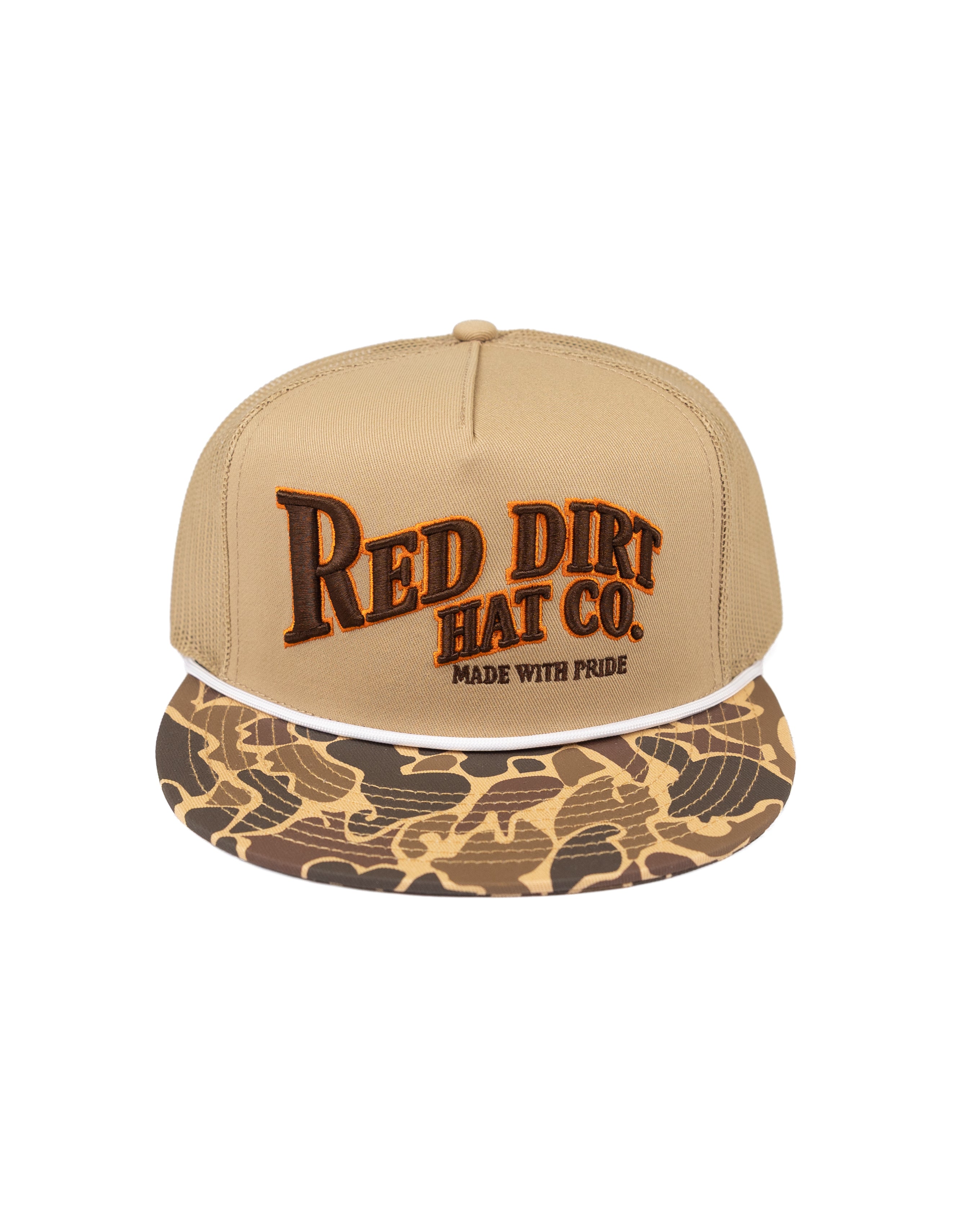 Red Dirt Hat Co Old Skool II Snapback with Camo Bill RDHC-627