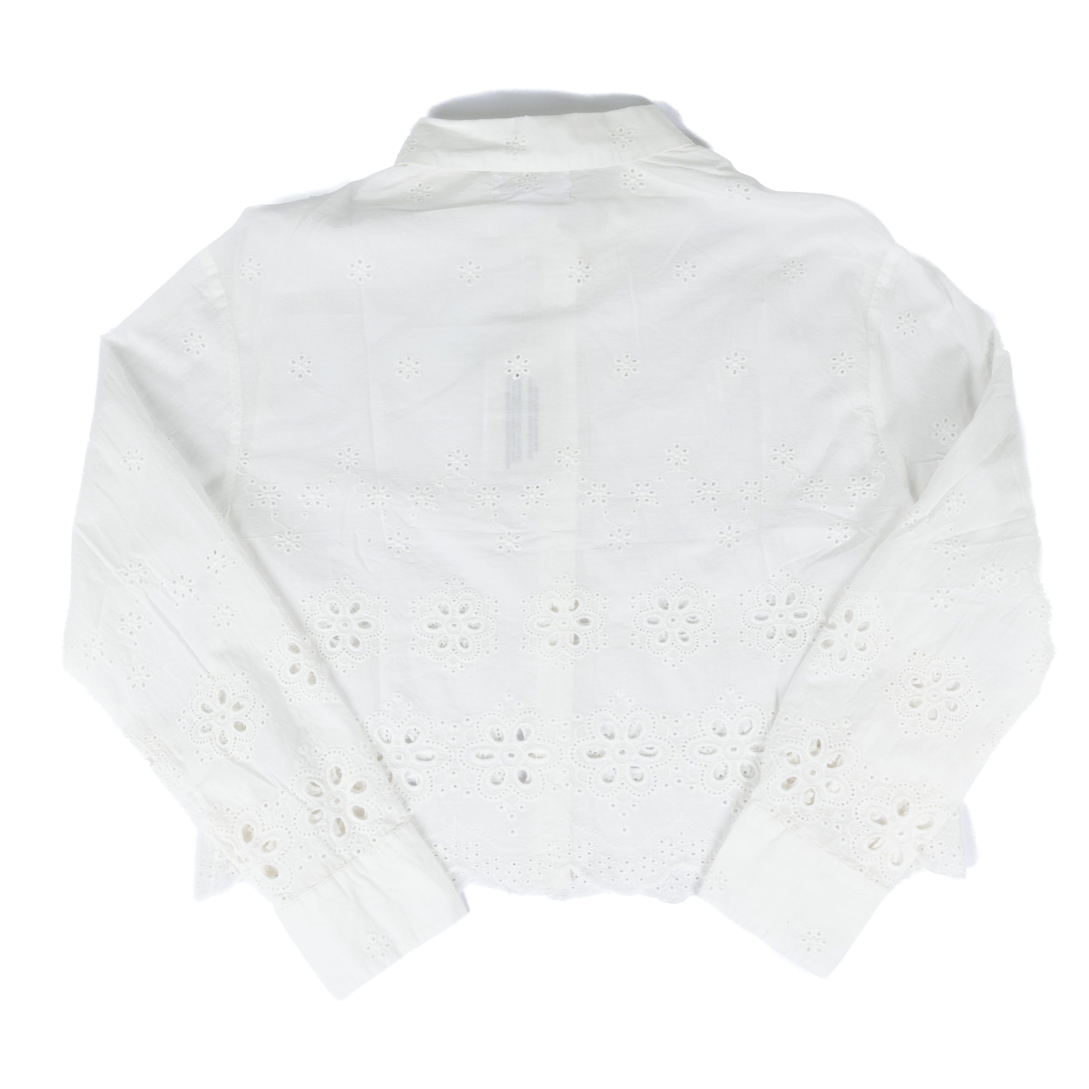 Women's Dear John Riviera White Miranda Long Sleeve Blouse DSH1436RWH