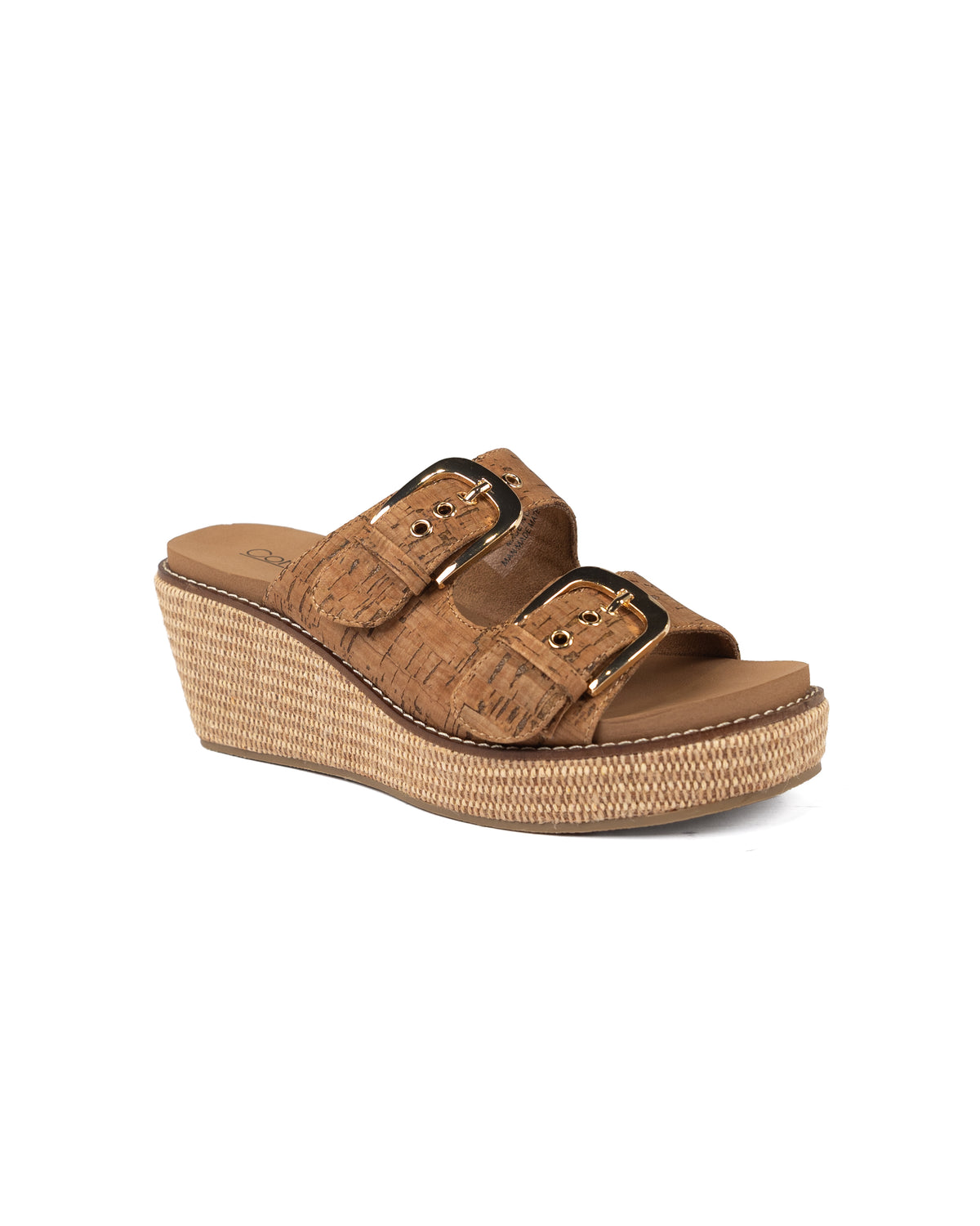 Corky's Women's Honey Cork Double Dare Wedge Sandals
