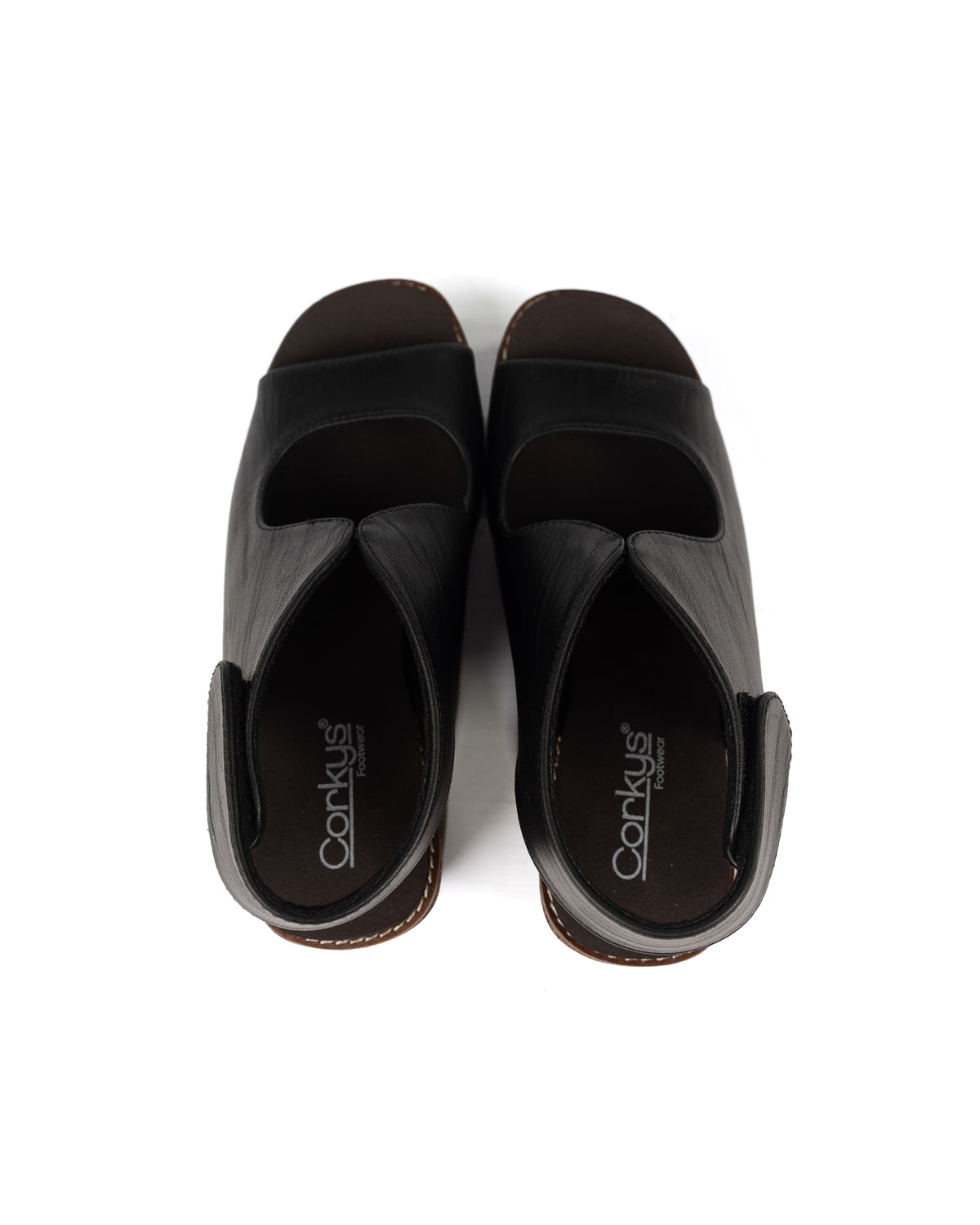 Corky's Women's Black Let's Talk About It Wedge Sandals