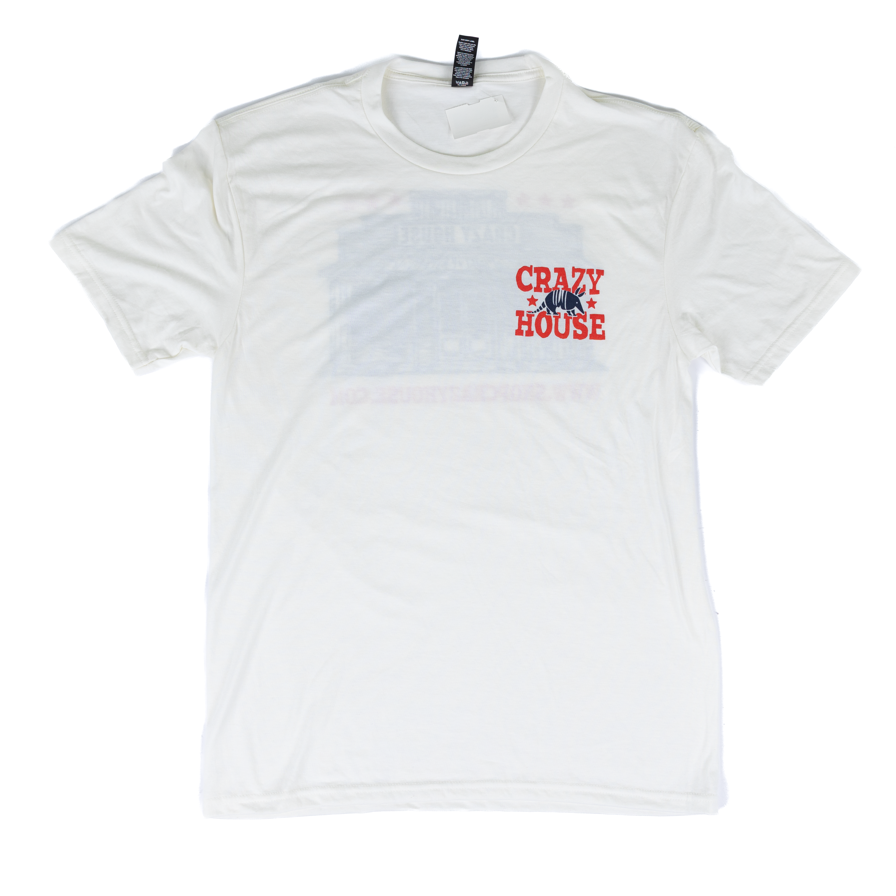 Crazy House Short Sleeve Graphic Print On Back