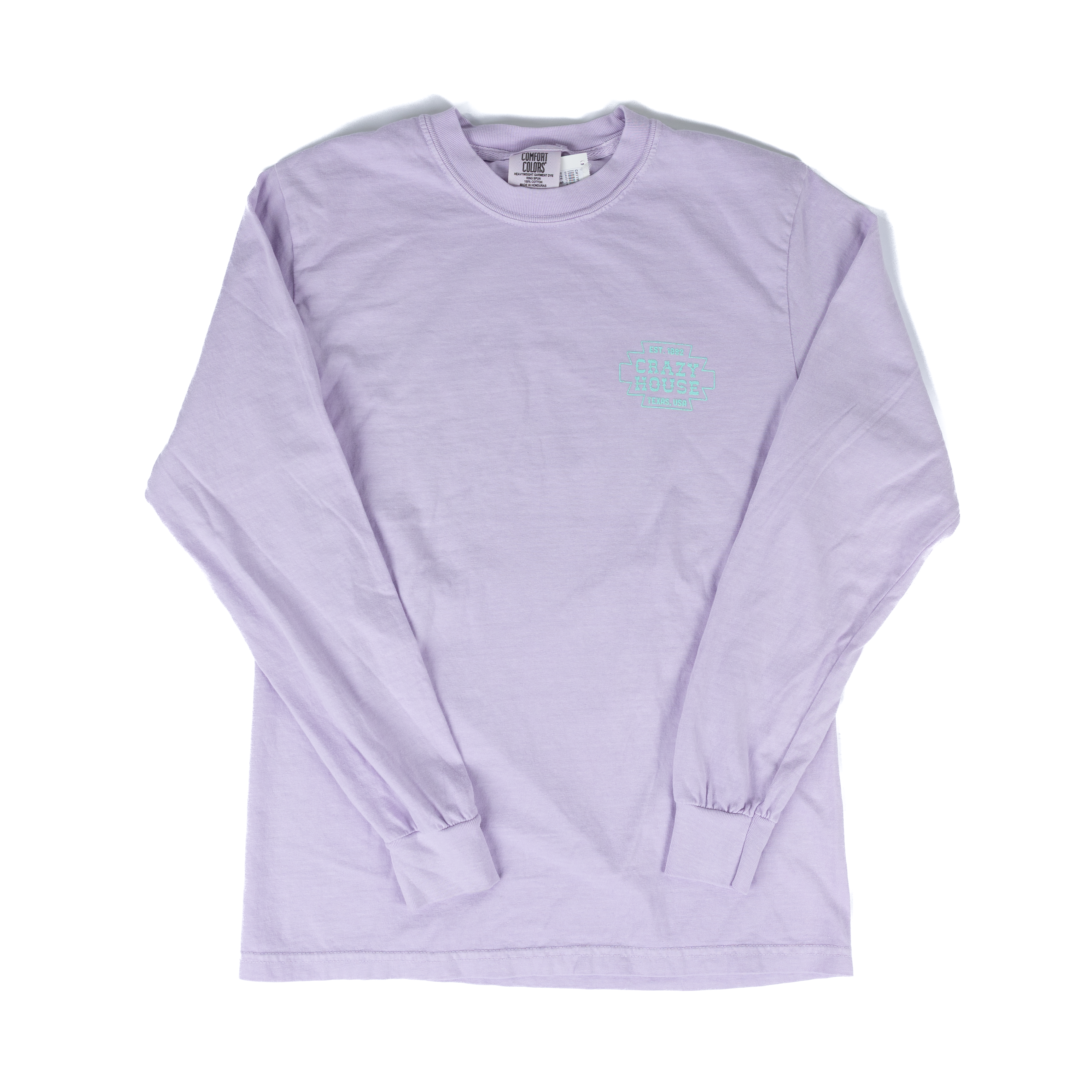 Crazy House Long Sleeve Shirt Orchid With Mint Aztec Print