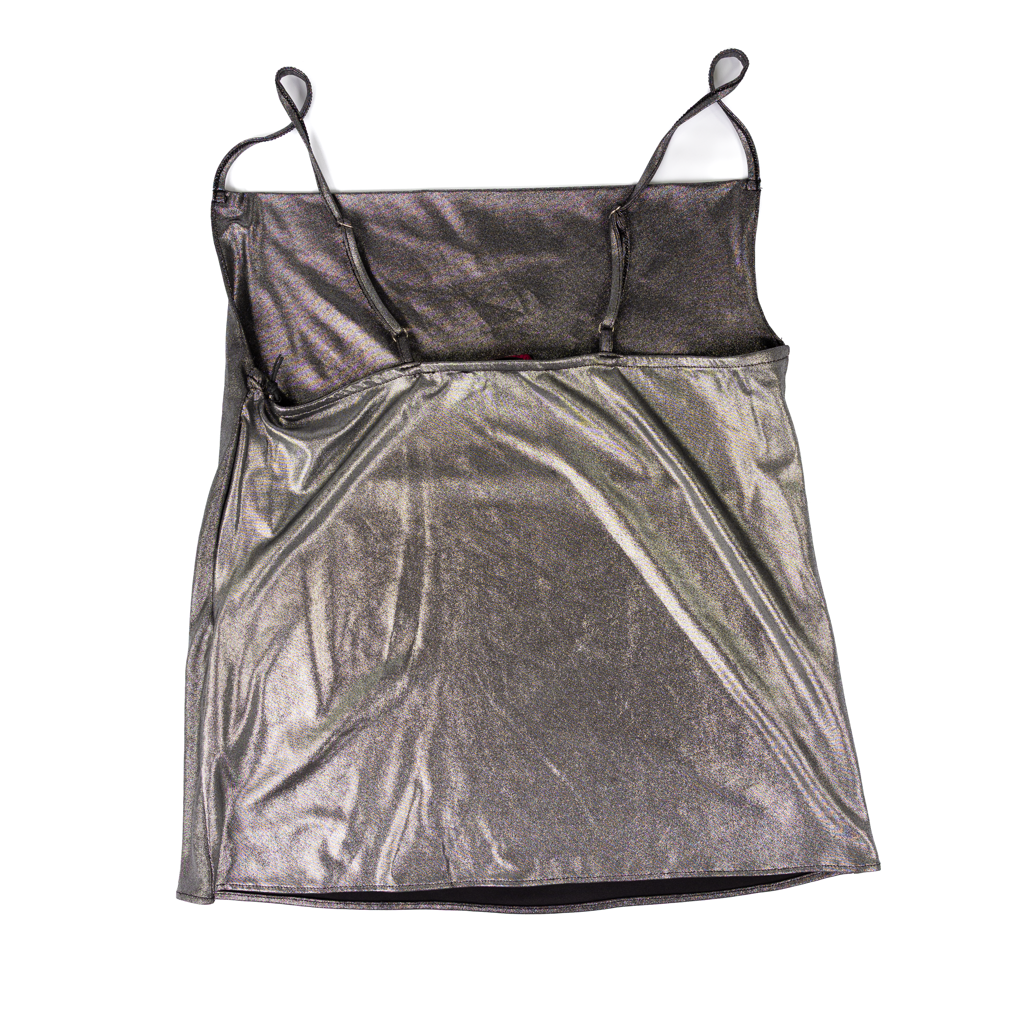 Women's Rock and Roll Metallic Cowl Tank Top BW20T07810