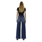 Women's Vervet Tummy Control High Rise Wide Leg Jeans LV1443-P - Crazy House Western Wear