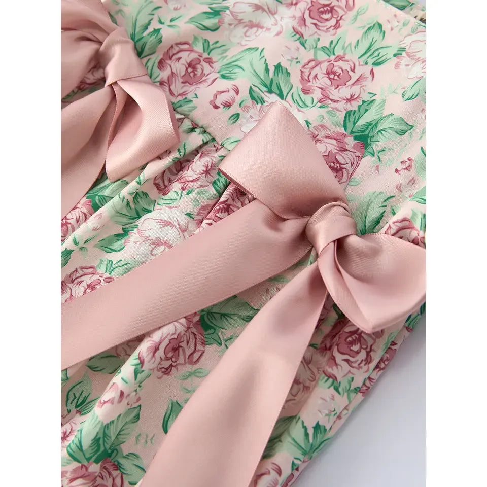 Girl's Infant Vintage Rose Romper