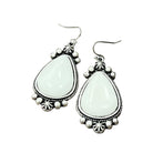 Women's Isac 2" Long White Turquoise Earrings