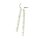 Women's Isac 3" Long White Turquoise Earrings