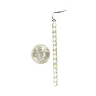 Women's Isac 3" Long White Turquoise Earrings