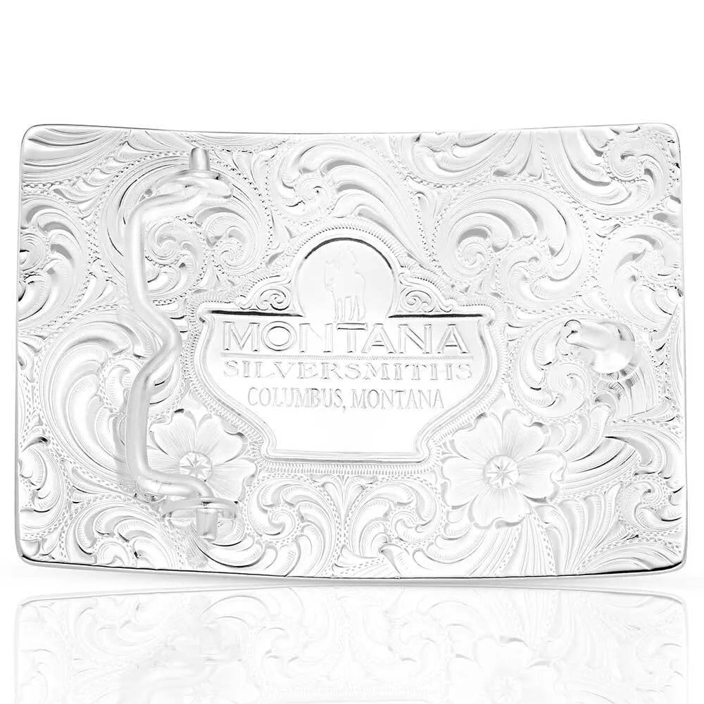 Men's Montana Silversmiths Santa Fe Sunrise Buckle With Longhorn 55910-41