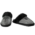 Women's Twister Black Sparkle Boot Stitched House Shoes 5738001