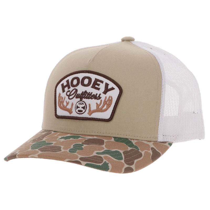 Men's Hooey "Outfitters" Tan and White with Patch 6026T-TNWH