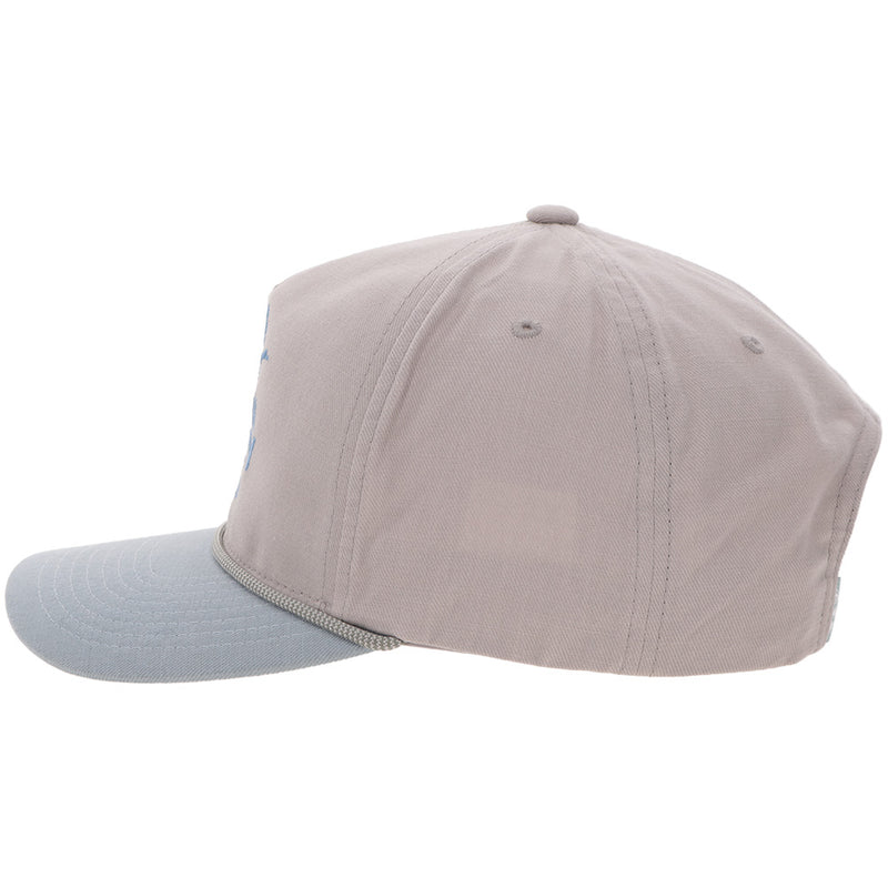 Men's Hooey Gray and Light Blue "Decoy" Cap 6030T-GYBL