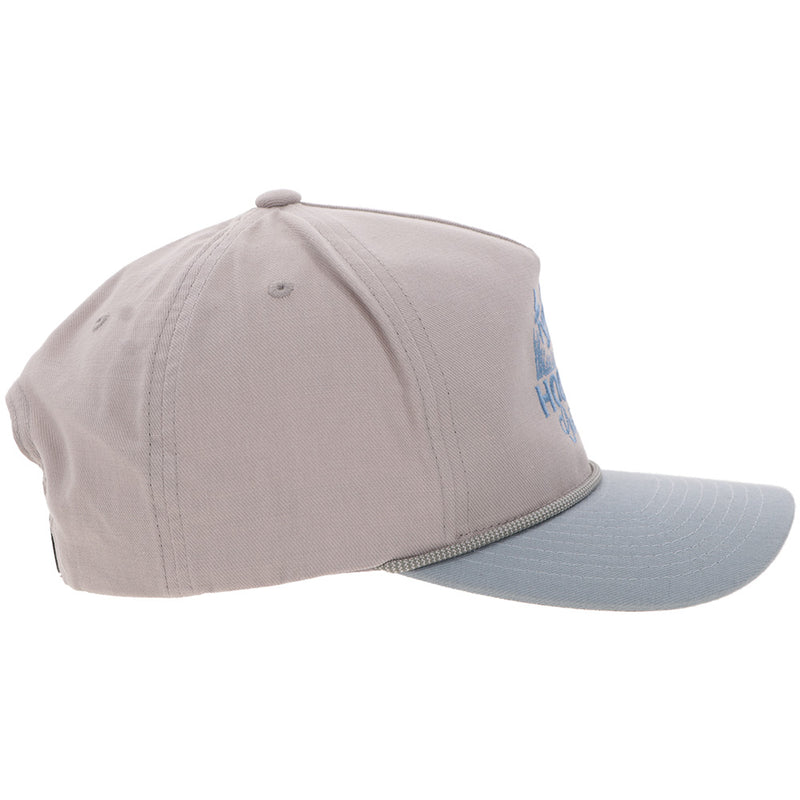 Men's Hooey Gray and Light Blue "Decoy" Cap 6030T-GYBL