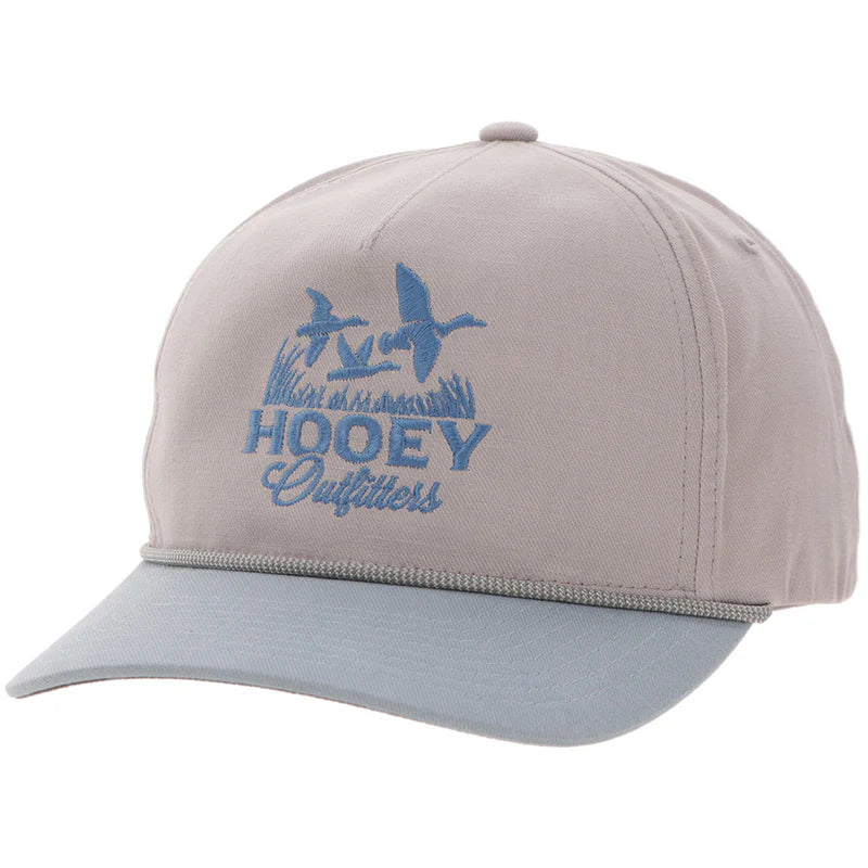Men's Hooey Gray and Light Blue "Decoy" Cap 6030T-GYBL