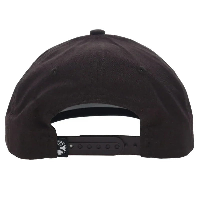 Hooey Men's Brown Bass 5-Panel Full Surround Snapback 6036T-BR