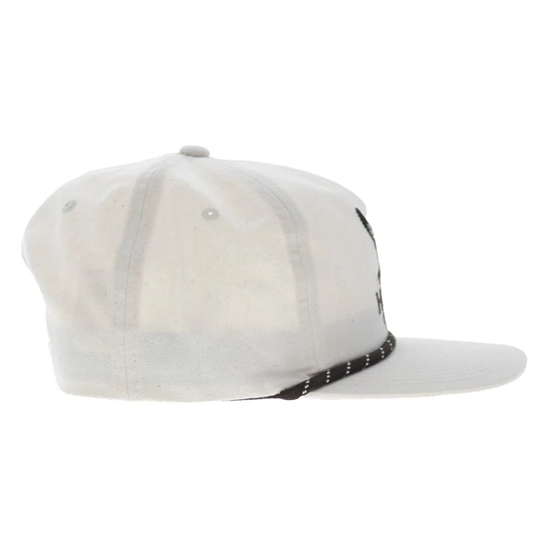 Hooey Men's Cream Mallard 5-Panel Full Surround Snapback 6038T-CR