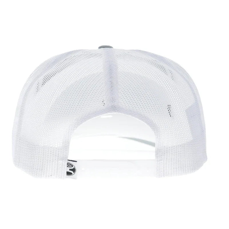 Hooey Men's Gray/White 5-Panel Trucker Snapback 6038T-GYWH