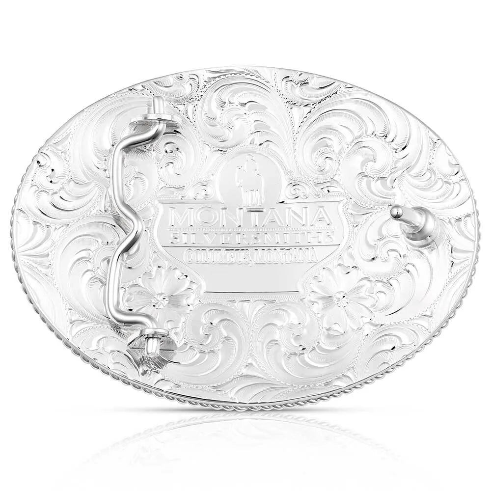 Men's Montana Silversmith Striking Engraved Buckle with Christian Cowboy 6186-731