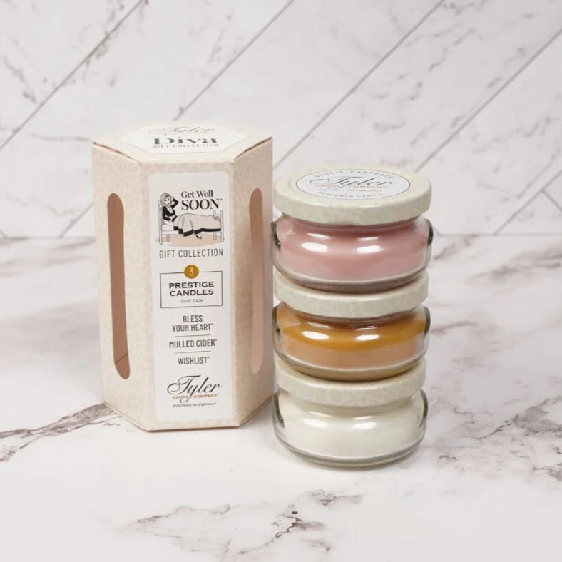 Tyler Candle Company 3 Candle Gift Set - Get Well Soon