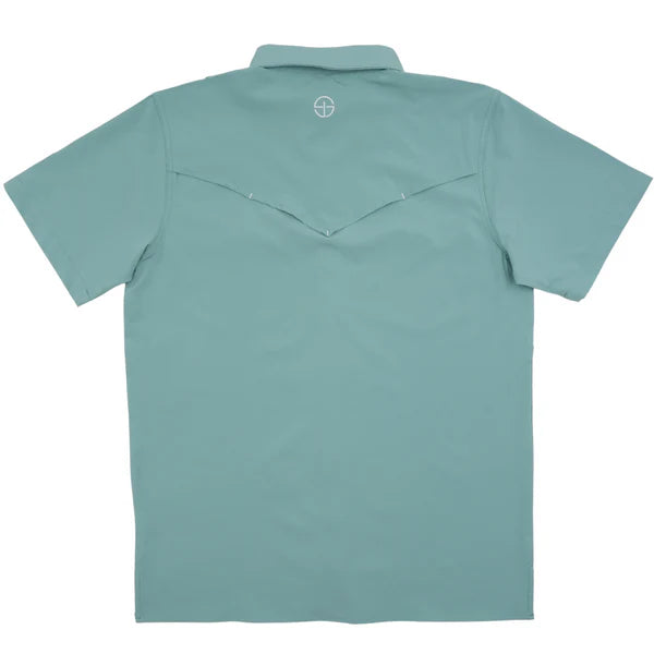 Men's San Jac Short Sleeve Mint Colored Button Up COA-SS-MINT - Crazy House Western Wear