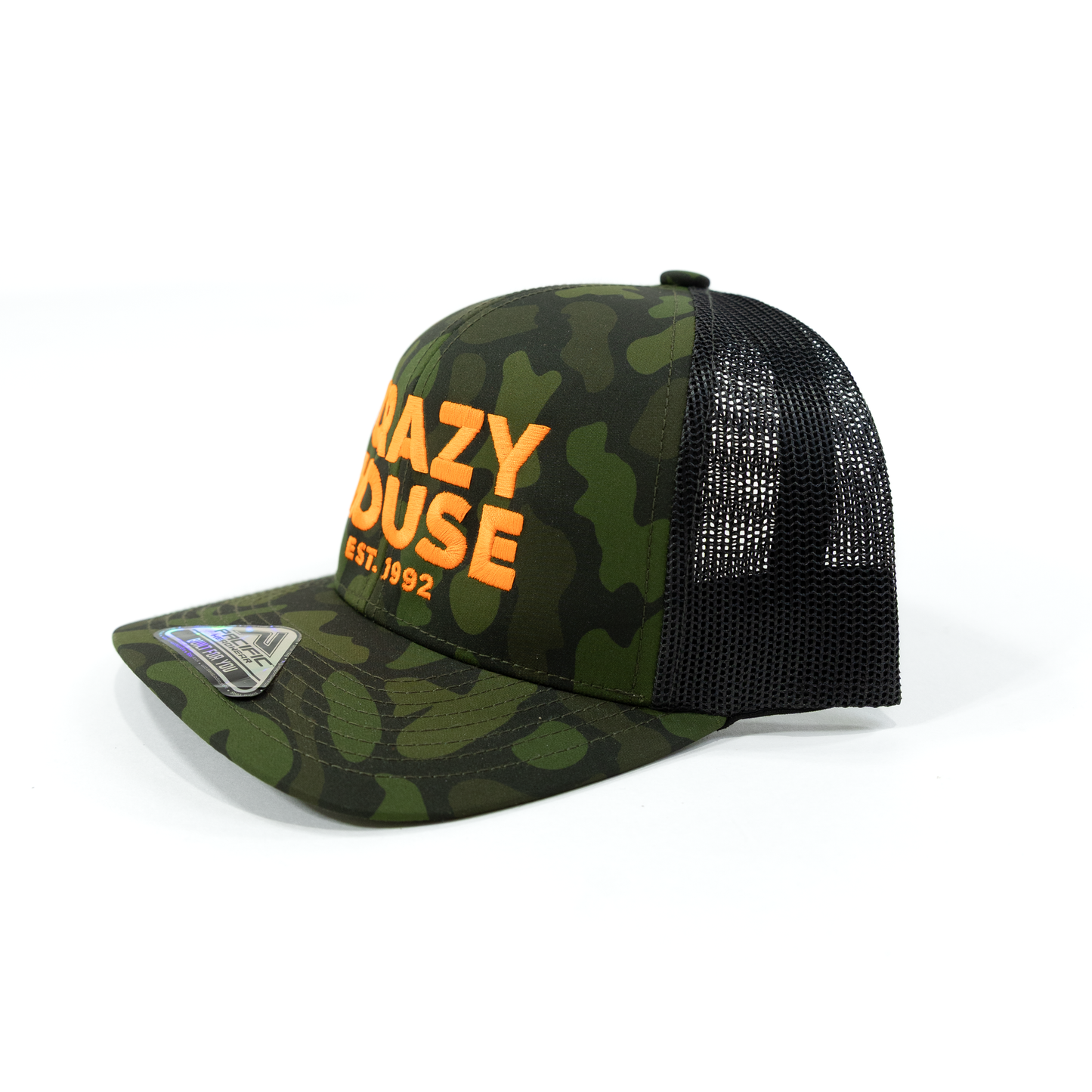 Crazy House Camo Mesh Snapback Cap