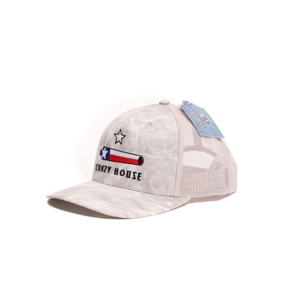 Crazy House Unisex White and Grey Texas Cannon Cap - Crazy House Western Wear