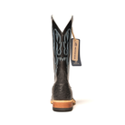Anderson Bean Black Full Quill Ostrich with 13" Black Kidskin Top S3015 - Crazy House Western Wear