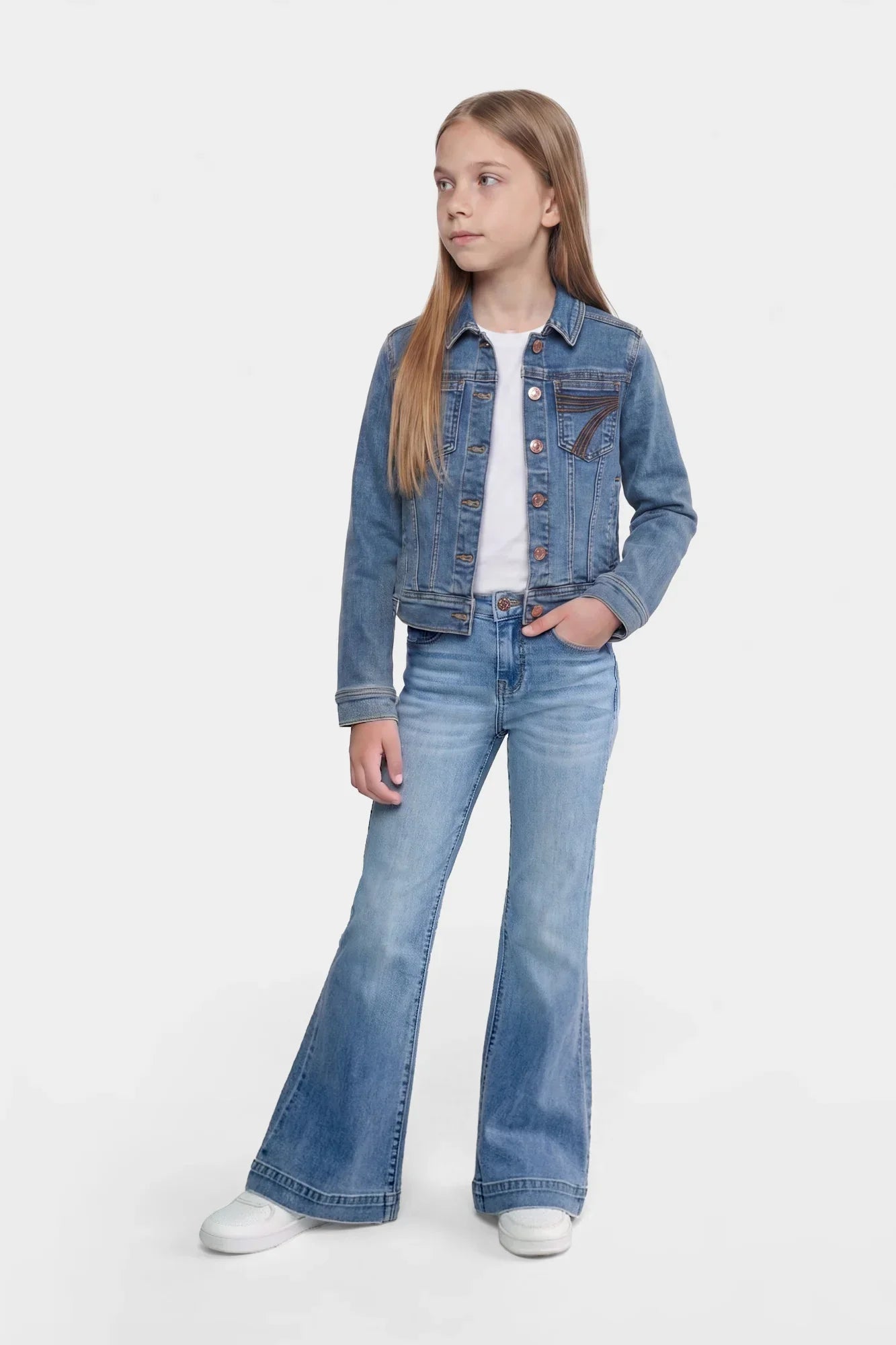 Seven for All Mankind Girl's Prophecy Mini Dojo in Slim Illusion 7KHF0H85-XWK