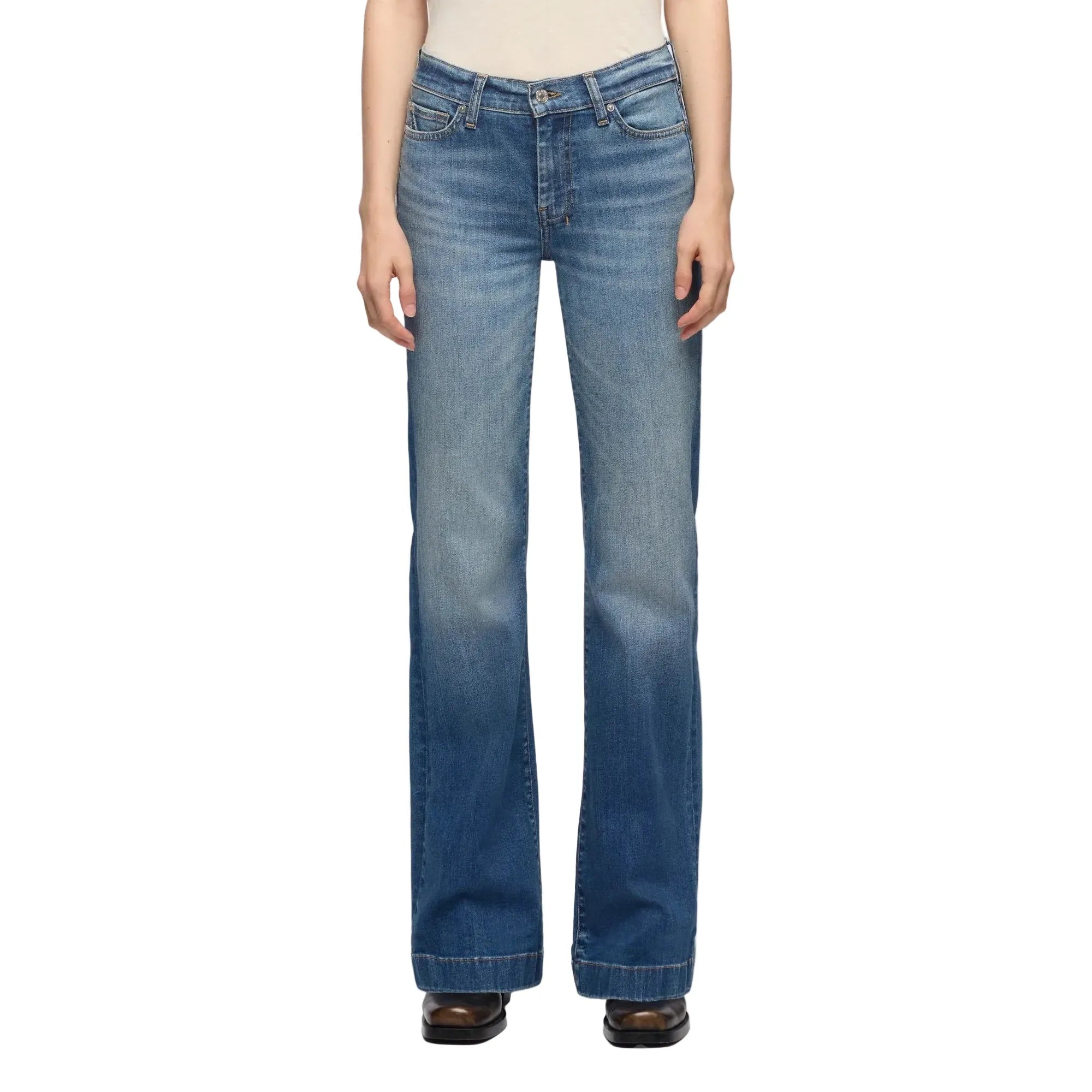 Women's Seven for All Mankind Faded Echo Dojo Slim Illusion Jeans 7U30S44A-3DD