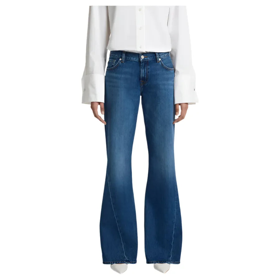 Women's Seven for All Mankind Slim Illusion Twisted Seam Flare Jeans 7U350555 - Crazy House Western Wear