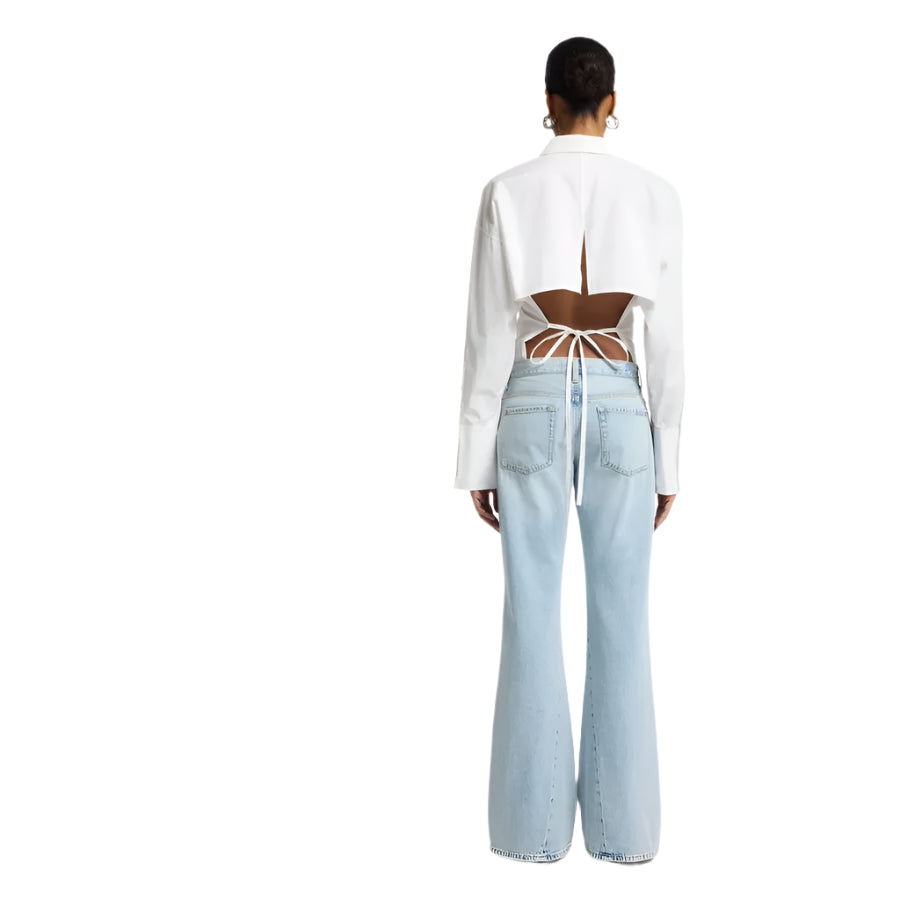 Women's Seven For All Mankind Slim Illusion Twisted Seam Spencer Flare 7U350555-1E6 - Crazy House Western Wear