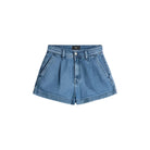 Women's Seven For All Mankind Weightless Denim Pleated Short 7UL20E38-1BB - Crazy House Western Wear