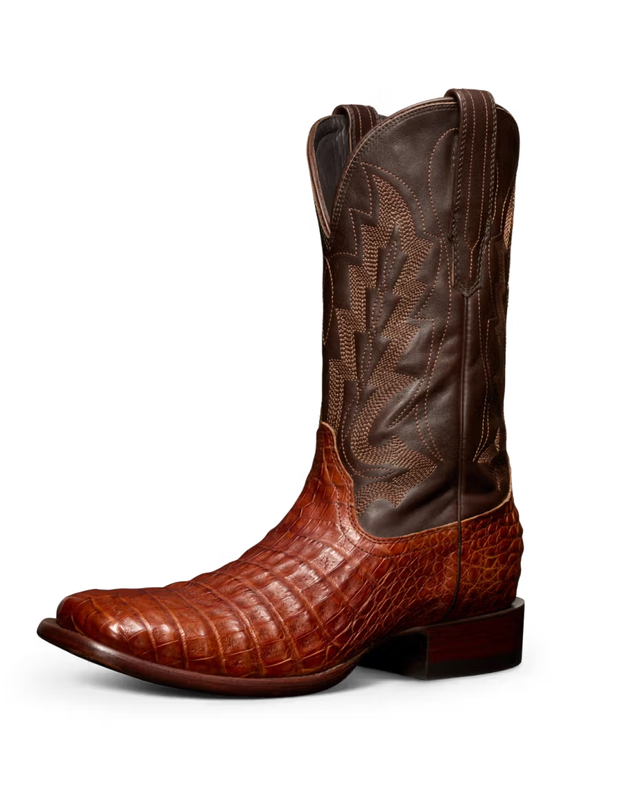 Tecovas Men's Dark Pecan Caiman The William M10069PEC