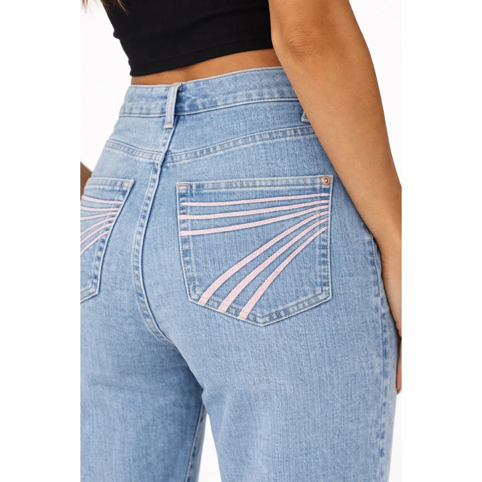 Women's Seven for All Mankind Ultra High Rise Indigo Bloom Jeans 7UH07C12-3DH