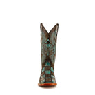 Women's Ferrini Brown/Teal Patchwork Western Boots 8139350