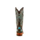 Women's Ferrini Brown/Teal Patchwork Western Boots 8139350