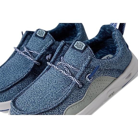 Boy's Hey Dude Wally H20 Mesh Blue Slip on Shoes 43707-4VW