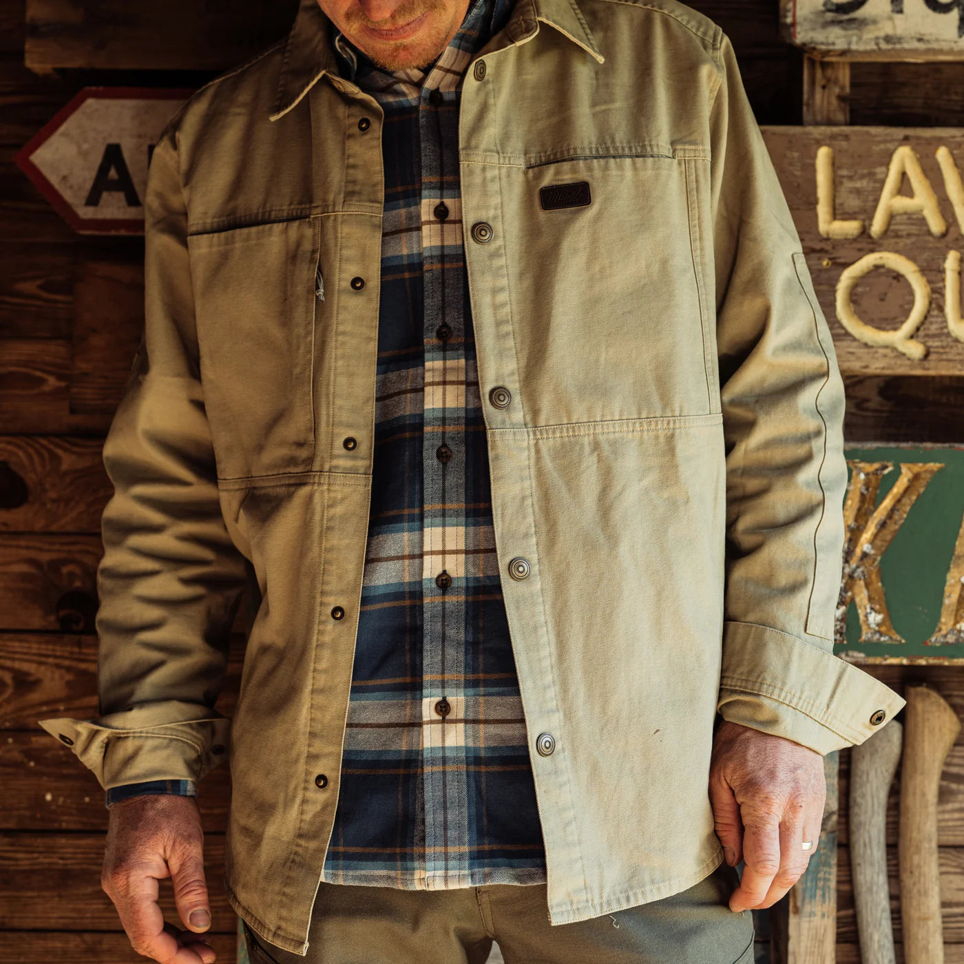 Men's Marsh Wear Delano Slate Green Shacket