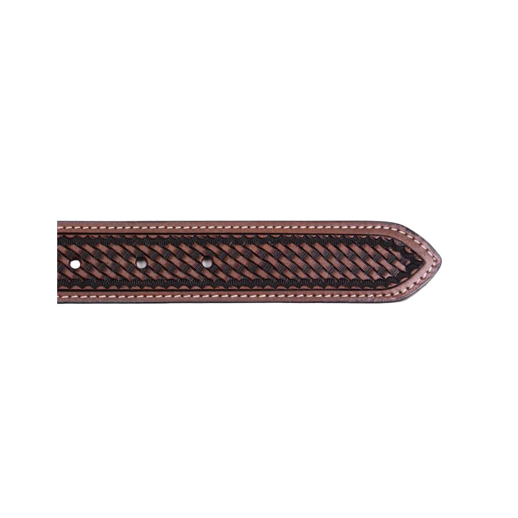 Boy's Cowboy Chrome Brown Cross Gallop Belt 855