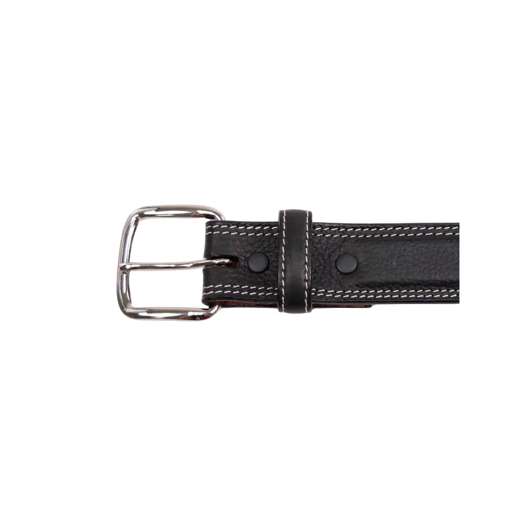 Boy's Cowboy Chrome Black Rawhide Remuda Belt 881